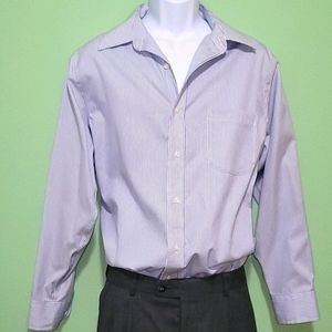 Croft&Barrow Blue Striped Buttown-Down Shirt